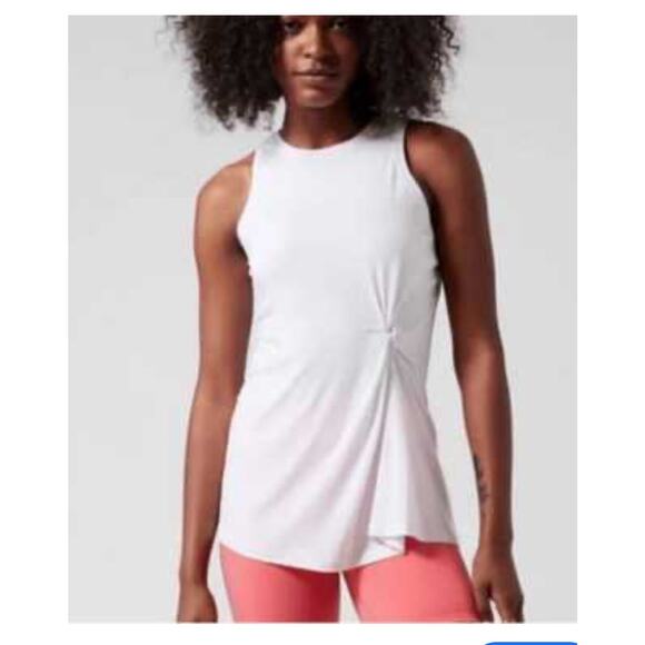 Athleta Radiate Twist Tank Top White S - Picture 1 of 5